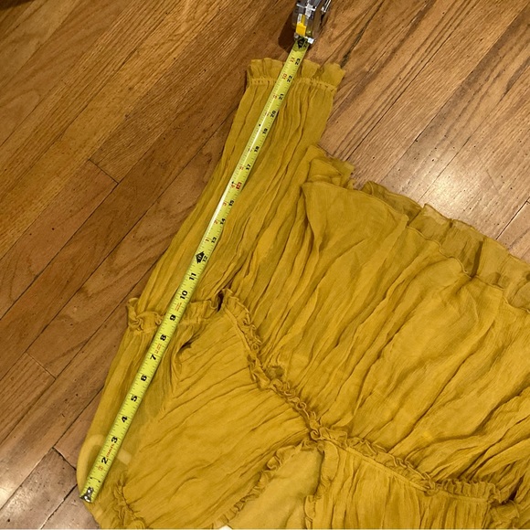 Ulla Johnson Silva Blouse Honey V-Neck Top Fall 100% Silk *Flawed* - Picture 11 of 12